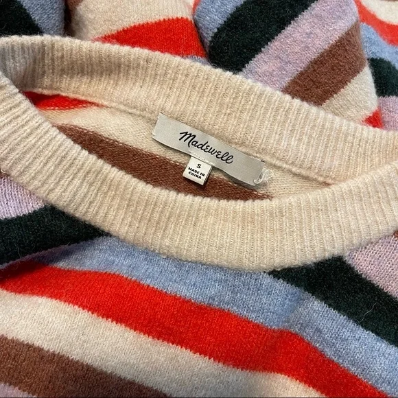 Madewell Striped James Pullover Sweater S - Picture 9 of 9